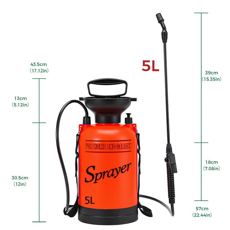 3-8L Cleaning Spray Cans Garden Watering Flowers Car Wash Shoulder Sprayer Air Pressure Spray Cans