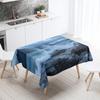 Landskapstrykt Duk Flekkbestandig Vanntett Bryllupsfest Restaurant Bankettdekorasjon Hjemmebord