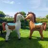 1 pièce Grand Ballon en forme de Cheval Ballon en Film d'Aluminium en forme de Cheval Thème Animaux de la Ferme Décoration de Fête d'Anniversaire Accessoires Photo