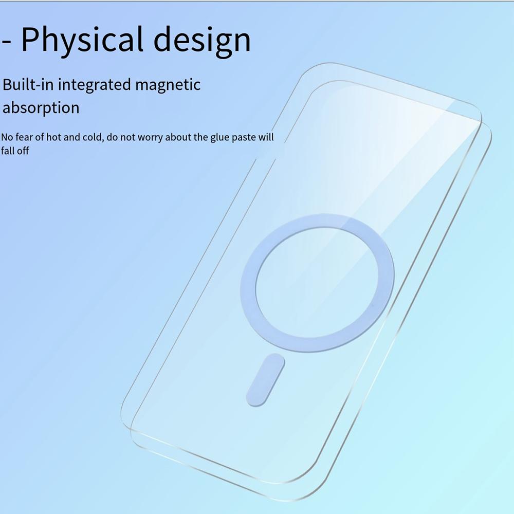 For iPhone 15 Pro Max Case Compatible with MagSafe Clear PC+TPU Sealed Magnetic Phone Cover