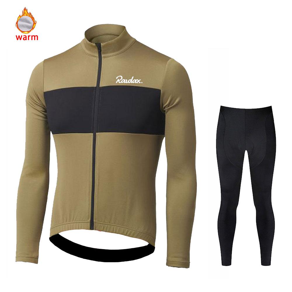 

Long Sleeve Wool Cycling Set Men, Mountain Bike Set, Outdoor Sportswear, Fleece, Winter, Preshrunk,2026 Winter Velvet Warm Cycling Clothing Suit Set 5XL