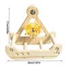 Rocking Parrot Playgrounds Stand Perch Toy with 4 Chewable Perches Encouraging Balance Exercise For Small to Large Bird