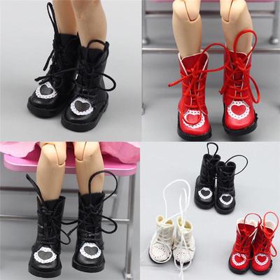 1 Paar Pu-Leder 1/8 Puppenstiefel Schuhe Für Bjd 1/6 Puppen Blythe Licca Jb Puppen