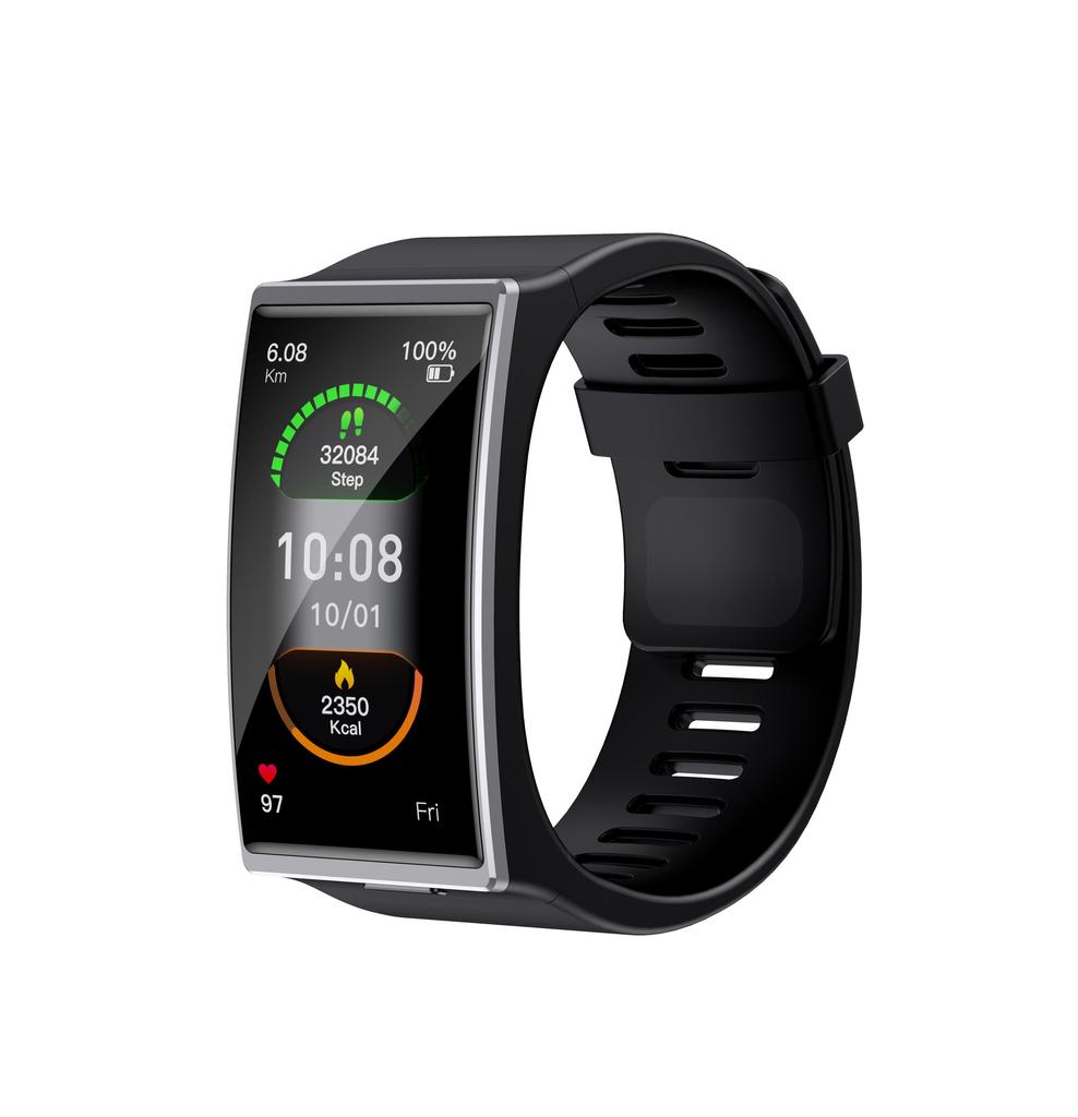 Orijinal V12 Akıllı bant 1.91 inç Tam Dokunmatik ekran kavisli 3D cam IP68 su geçirmez Kalp Atış Hızı Uyku Stresi çoklu spor modu