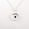 Apatite Gemstone 925 Stamped Silver Handmade Pendant 1.4" For Mother's Day Gift PP-57-7