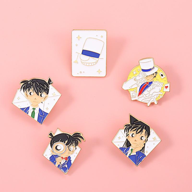 Colorful Anime Boy Cartoon Brooch Unique Alloy Metal Badge Perfect For Fans And Collectors