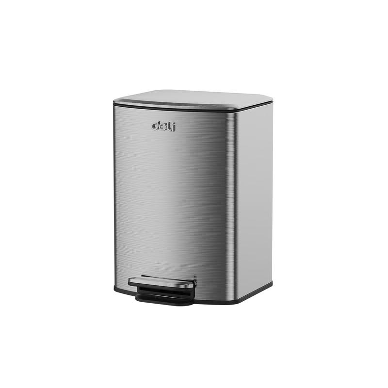 Deli 12L Stainless Steel Foot Pedal Trash Can