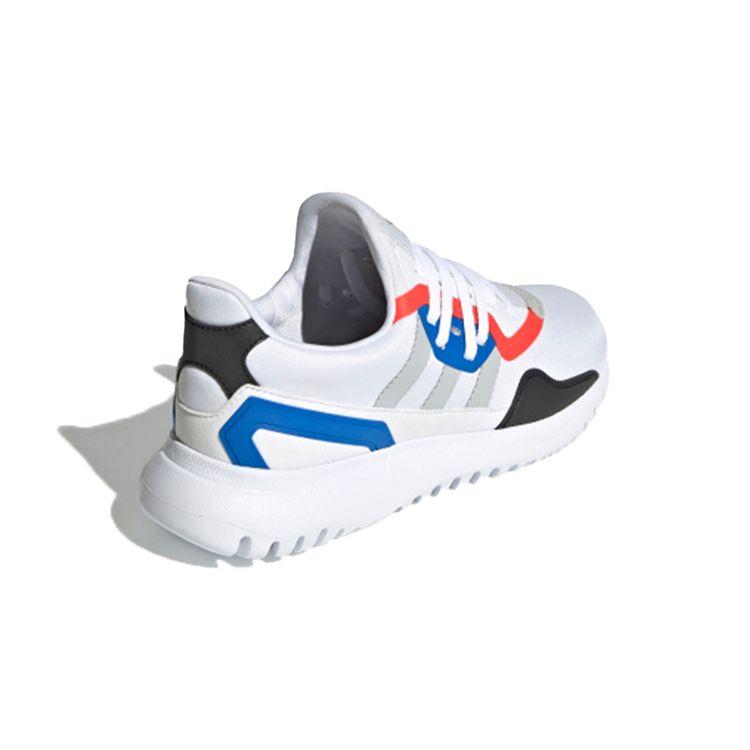 Adidas Flex J White Glow Blue Kids Sneakers Cloud-White Grey-Two FX5325