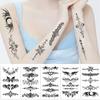 New Cartoon Black and White Totem Series Tattoo Stickers Waterproof Party Gift Fun Face Hand Stickers