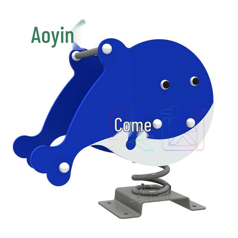 Children s Blue Whale Outdoor Rocking Toy