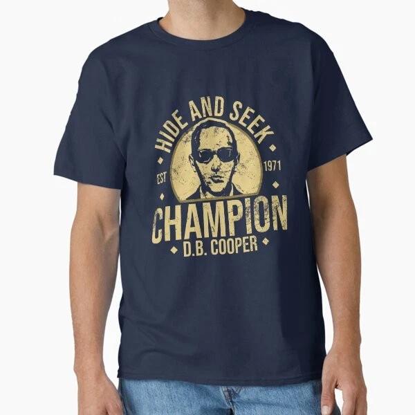 Db Cooper Hide And Seek Champion 1971 DB Coop T shirt Made in US/AUS Size S-2XL 3XL
