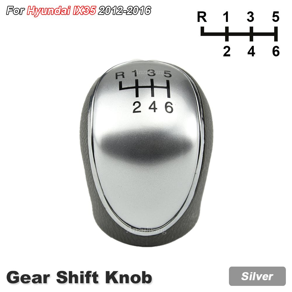 6 gałka zmiany biegów samochodów Auto ręczna dźwignia zmiany biegów kij głowa piłka ręczna dla Hyundai IX35 2012-2016