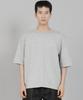 Seinteukeulu Plain R-Neck Half-Sleeve T-Shirt Rhr-896 Gray