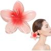 Pince à cheveux - Plumeria hawaïenne - 2pcs - 8 cm - Antidérapante - Couleurs vives