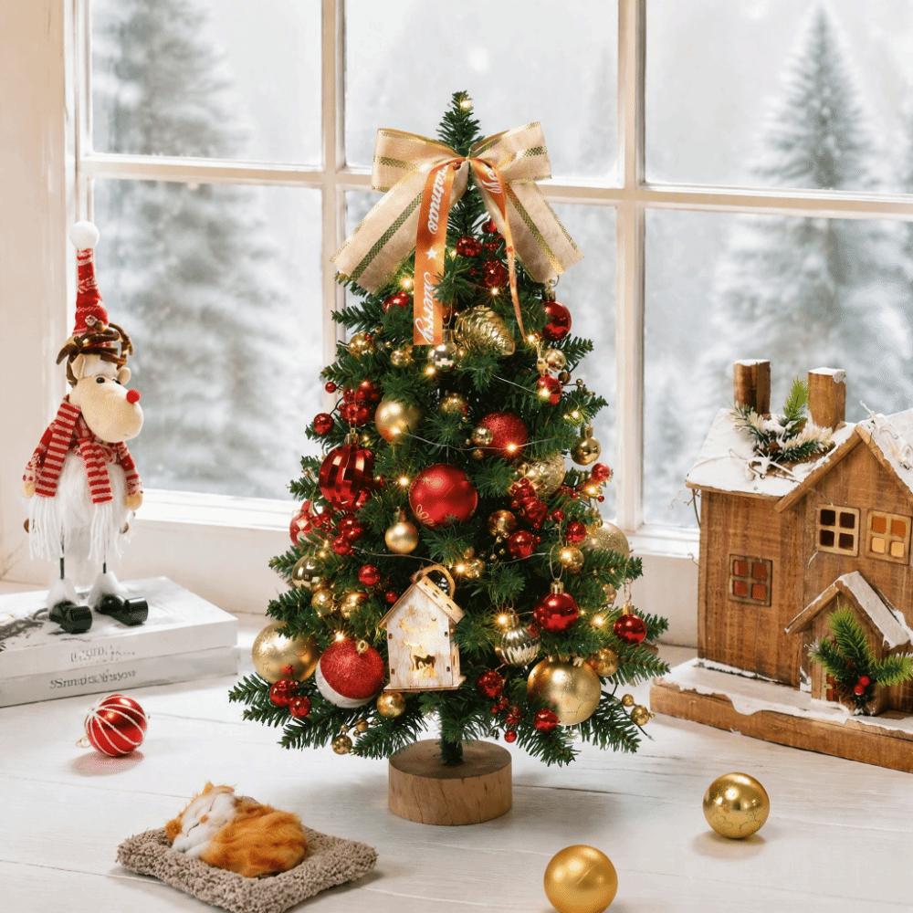 Miniature Christmas Tree Simulated Simulated Plants Noel Mini Christmas Tree Office Decoration
