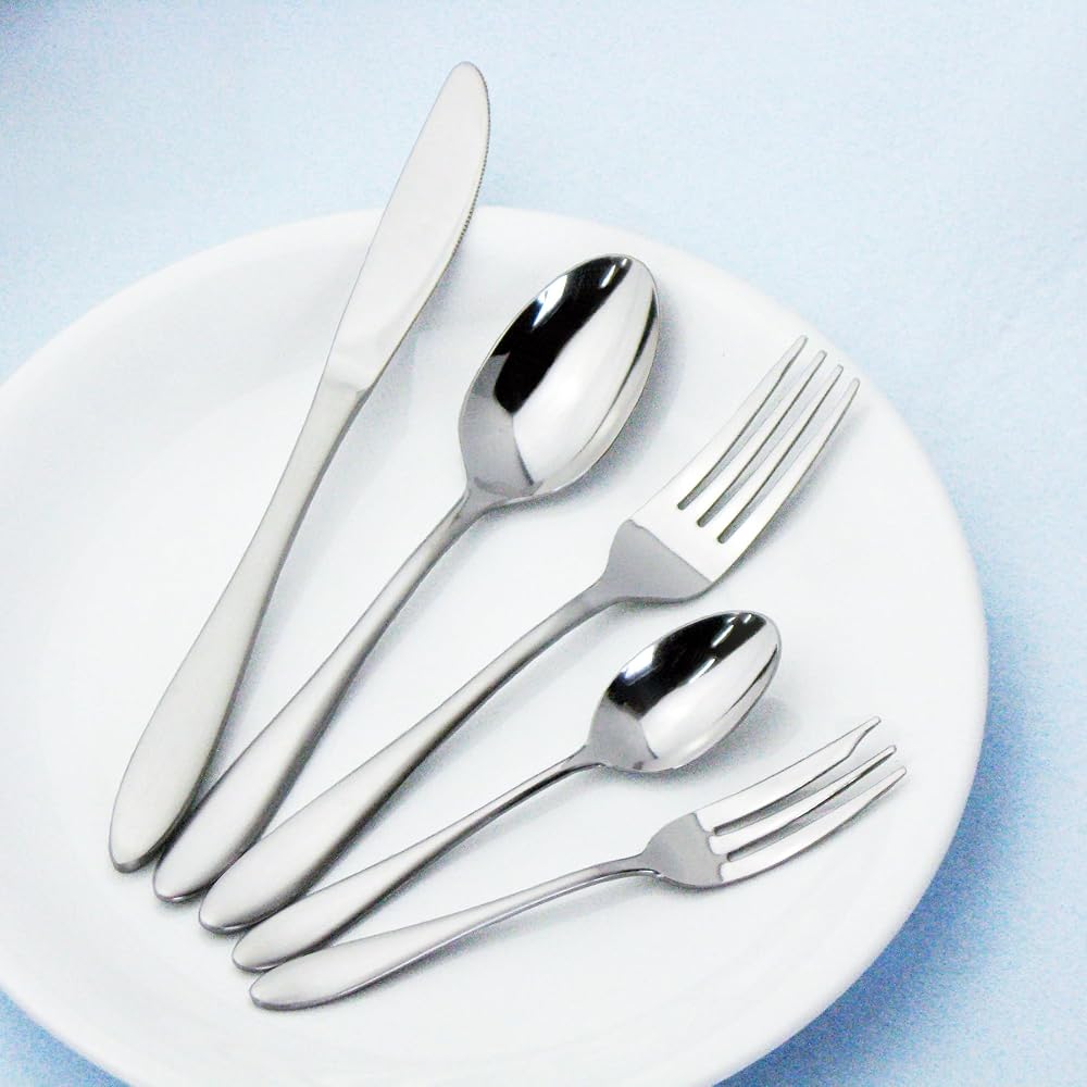 Nagao Tsubame-Sanjo Dinner Cutlery Set, 10 Pieces, 18-0 Stainless Steel, Made In Japan