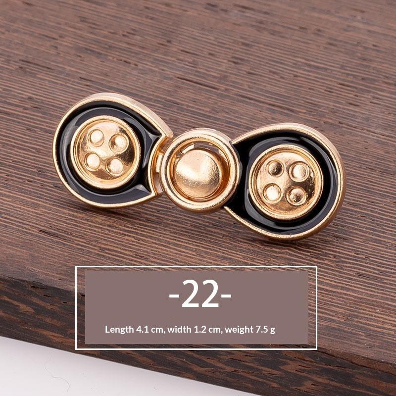 Various Cute Styles No Sew Waist Tightener Buttons Alloy Adjustable for Jeans Skirt Pants Waist Adjustment Accessory