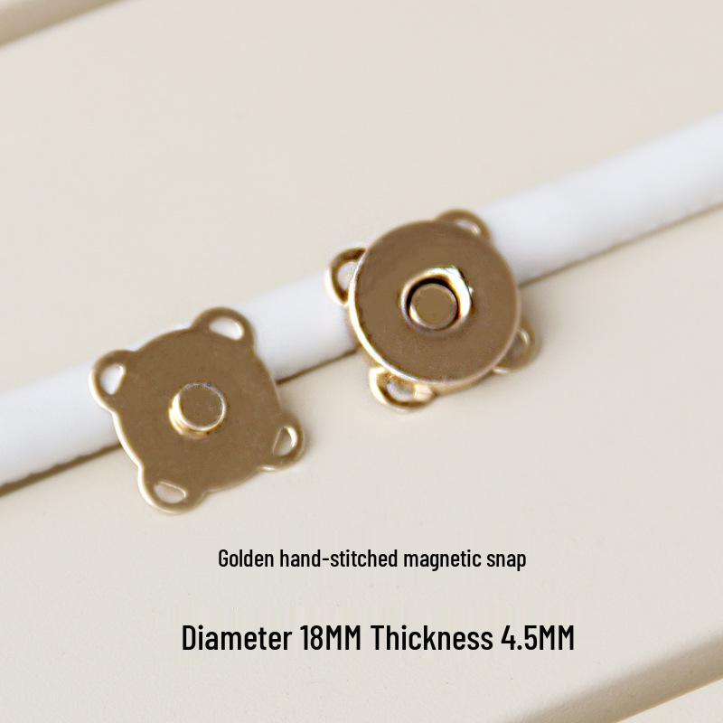 

Магнитная застежка для сумки: Серебряный/Золотой Железный Магнитный Замок-Аксессуар.