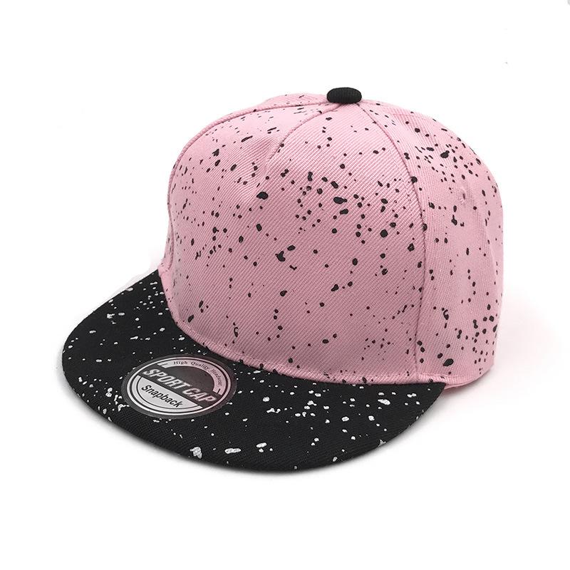 Children'S Light Board Hat, Graffiti Snowflake Outdoor Baseball Cap, Male And Female Baby Hip-Hop Hat