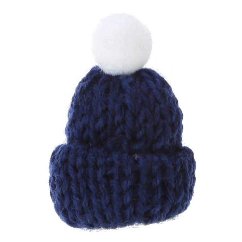 Pack of 10 Mini Knitted Hats for DIY Crafts and Girls Gifts Household Decoration for Kid Girl Boys Handicraft Crafts