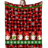Cartoon Christmas digitalprinted polyester Bedroom velvet flannel cover blanket Fleece soft sofa cover blankets for beds