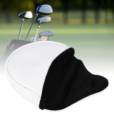 PU Leather Greeting Pine Semicircular Waterproof Magnetic Buckle Golf Putter Head Cover Club Headcovers AccessoryWhite