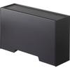 Two-Way Mask Storage Case Black, Approx. W22xD7.5-14xH14cm