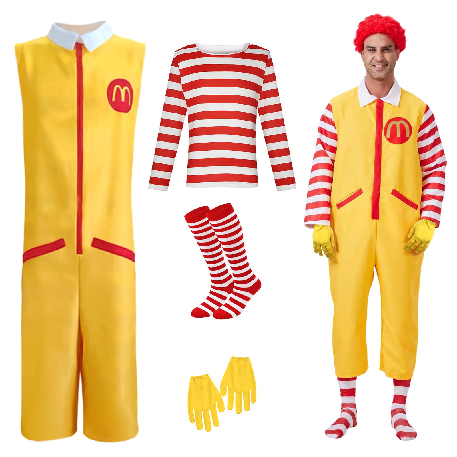 

Cosplay Halloween Burger Man Stage Unisex [EMGTTXDY] McDonald s McDonald s Costume, Outfit, Costume, Disguise, Costume, (L)