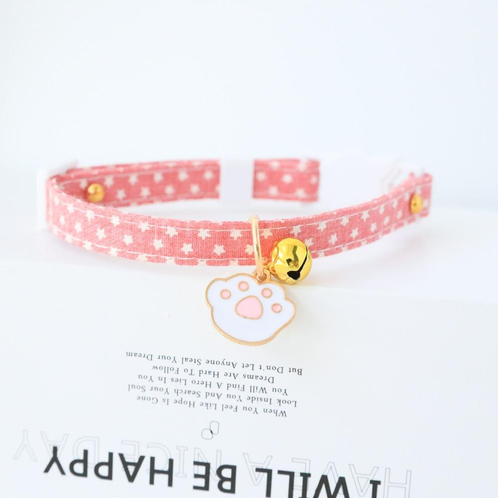 Cotton Cotton Breakaway Cat Collar with Bell 2.5 Inch Cute Accessory Multipurpose Pet Collar  Pet