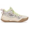 Li Ning Kids Basketball Series Dawn Halo Durable Non-Slip Rebound Color Block Letter Mid-Top Basketball Shoes Kids Basketball Shoes YKBT030-5