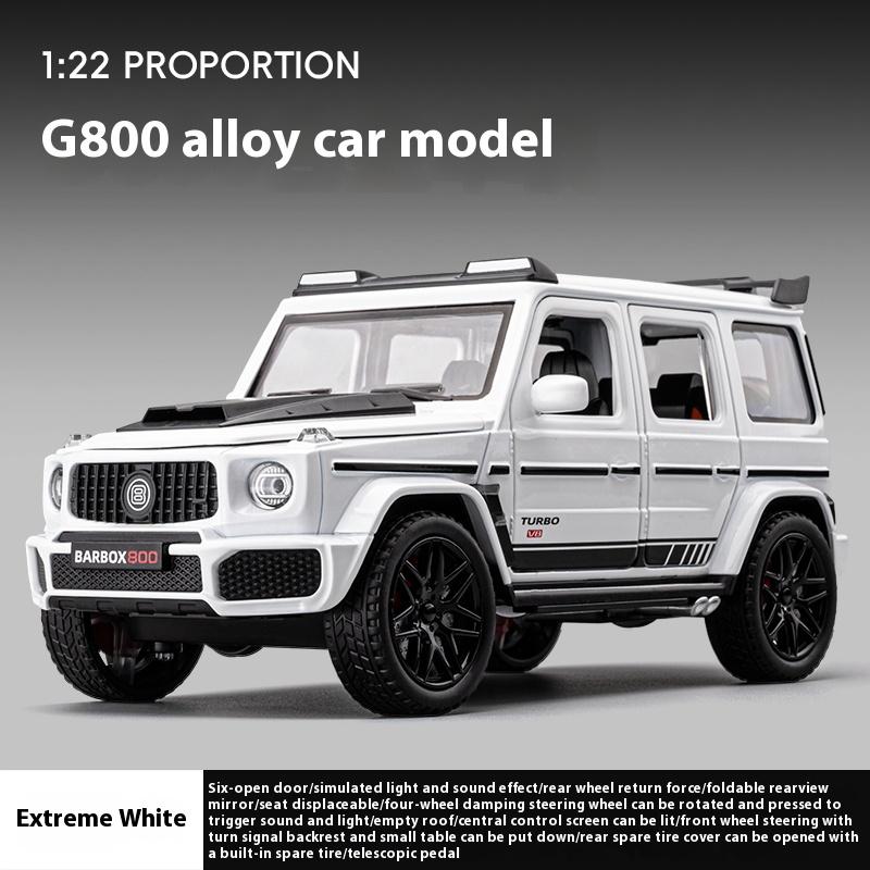 1/22 Scale Metal Diecast Brabus G800 Toy Cars Models Rubber Tires SUV Vehicles Toys 6 Doors Opened Off-road Collection Model Boys Gifts
