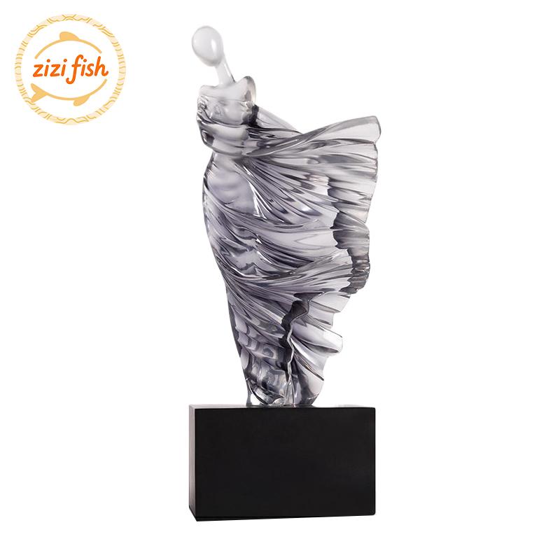 Abstract Figure Sculpture Portrait Resin Luxury Ornaments Wine Cabinet Artistic Soft Decoration Modern Home Decor Accessories