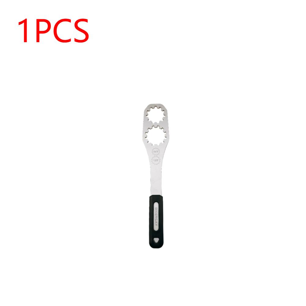 

1/2PCS Bike Flywheel Removal Tool Stainless Steel 11T/12T Fixed Wrench Fixed Freewheel Repair Tool for Mountain/Road Bike MTB