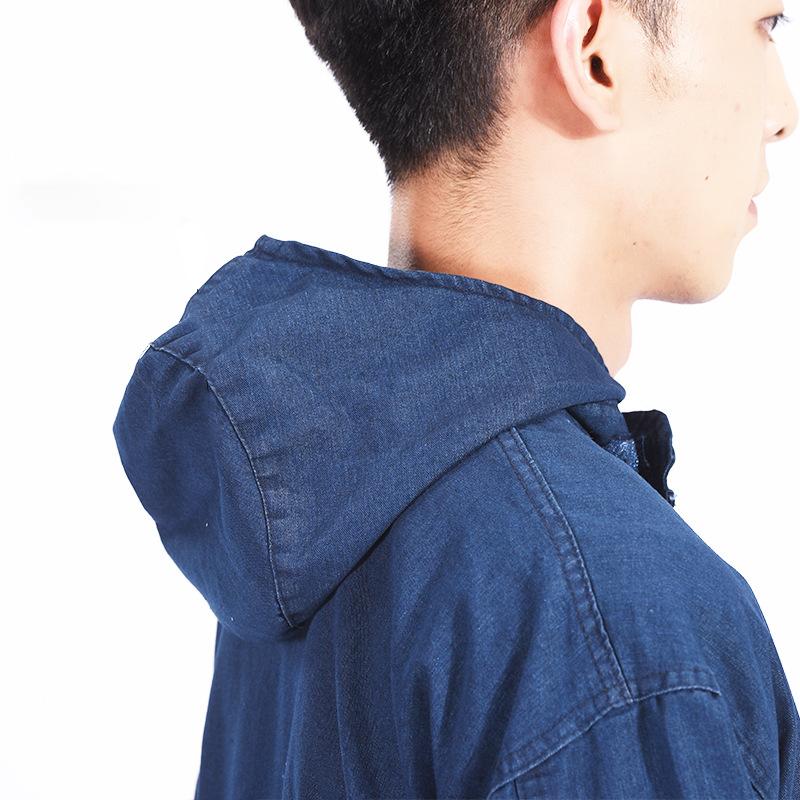 Cowboy Work Clothes Denim Coverall Electric Welding Suit Labor Insurance Clothes Auto Repairman Workwear Fit S-4xl