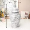 Nordic White Flower Vase Home Living Room Decoration Ceramic General Jar Tea Seal Jar Ceramic Storage Jar Home Decoration