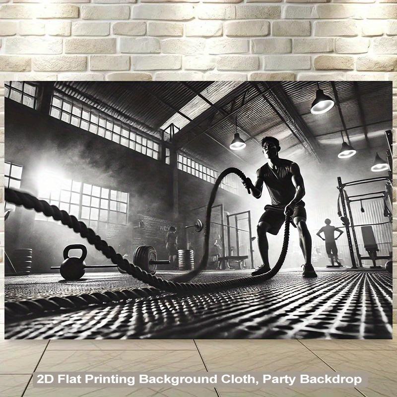 2D background cloth 1 piece fitness training dynamic background cloth for living room office party background cloth 150X100