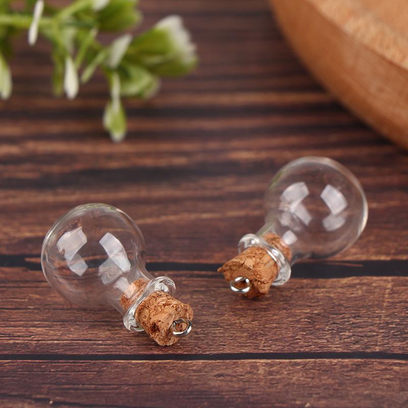 Lot de 10 Petites Bouteilles en Verre Bouteilles Transparentes Mini Bouteilles à Souhaits Avec Bouchons en Liège Mariage Noël Anniversaire Fête Bricolage Artisanat