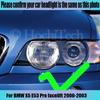 For BMW X5 E53 Pre Facelift 2000 2001 2002 2003 LED SMD Cotton Light Switchback Angel Eye Ring DRL Kit