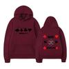 Alice in Borderland Hoodie – Unisex Black Double Sided Fleece Sweatshirt, Playing Card Suits & Japanese Kanji Drip Print, AIB Anime Streetwear