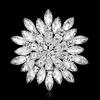 Gioielli con strass di cristallo con spilla a forma di fiore da donna per il regalo della festa nuziale