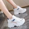 Fashion Comemore Inner Height Casual Women Sneakers Spring Autumn New Thick Bottom White Sports Daddy Shoes 7cm Chunky Heeled Tenis Shoe
