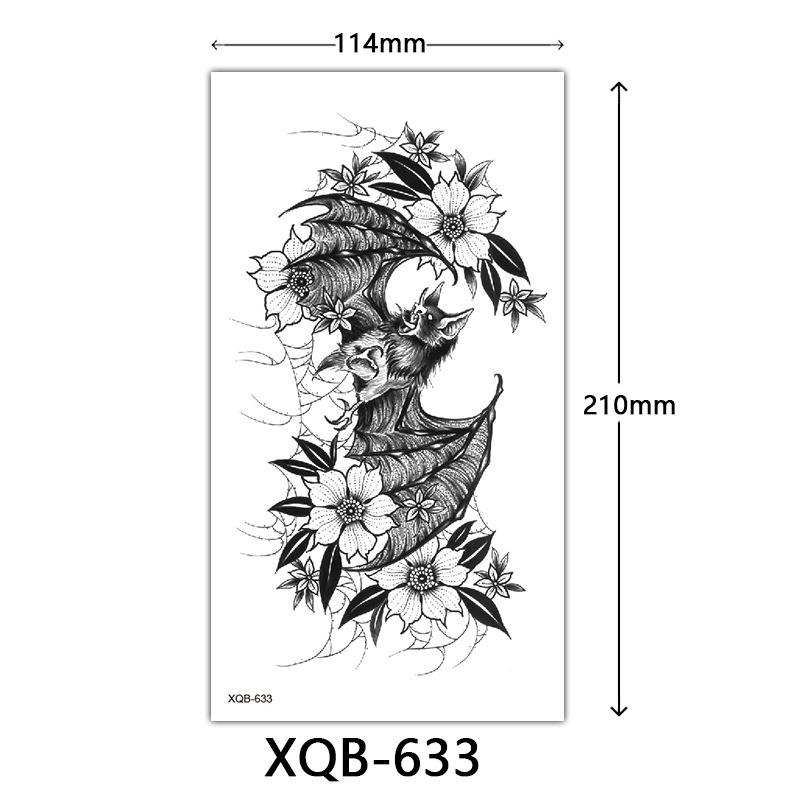 Small Full Arm Tattoo Sticker, Flower Letters, Plain Flower Tattoo Sticker Tattoo