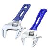 6/8inch Adjustable Wrench with Wide Jaw Cr V Construction Opening Wrench for Mechanics and DIY Enthusiasts