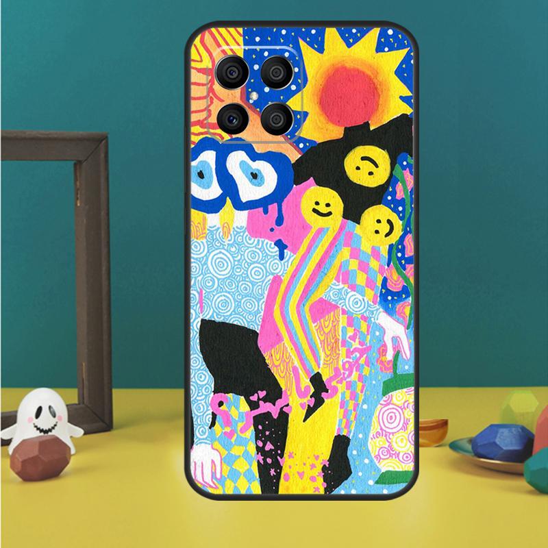 Indie Hippie Art Case For Honor X9c X8a X8b X9b X9a X8 X9 50 70 90 Lite Honor 200 Pro Magic 5 6 7 Lire Cover