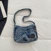 Borsa in Denim da Donna a Spalla per Pendolari Borsa a Tracolla di Grande Capacità