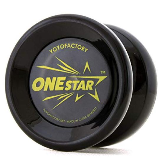 Yo-Yo One Star Beginner's DVD Included (Starter Set - Clear Black) by YoYoFactory