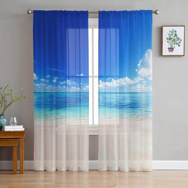 Cartoon Clouds And Stars Sheer Curtains Window Curtains For Living Room Bedroom Blinds Kids Room Home Decor