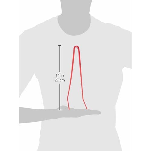 Ballarini Rosso Tongs, Silicone Heat-Resistant Cooking Tongs, Dishwasher Safe [Official Japanese Product] 28000-005