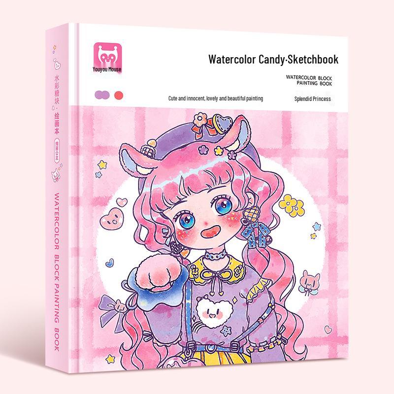 

Gorgeous Princess Watercolor Pens & Coloring Book for Girls Ages 3-6 16cm x 19cm x 2cm