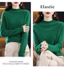 Women's 100% Wool Seamless Sweater - 2022 Autumn/Winter High Neck Loose Pullover